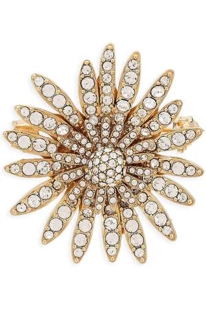 Dolce & Gabbana Daisy crystal-embellished brooch (30mm)