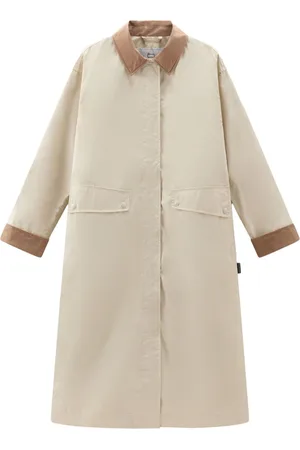 Woolrich Single-breasted two-tone coat