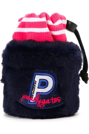 PEARLY GATES Logo-appliqué pouch