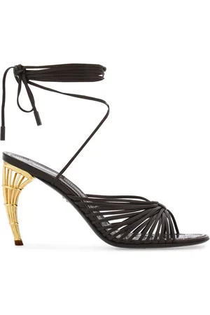 Salvatore Ferragamo Cage-heel strap-detail sandals