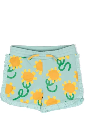 Stella McCartney Sunflower-print cotton shorts