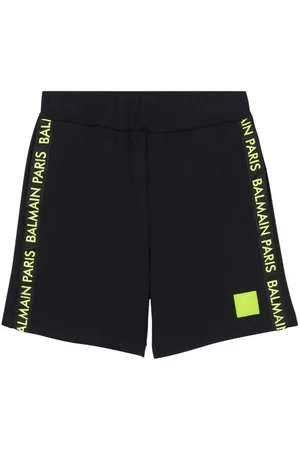 Balmain Logo-appliqué jersey shorts