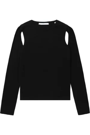Helmut Lang Cut-out fine-knit jumper