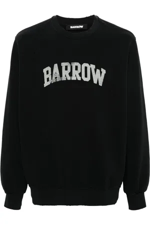 BARROW Logo-print distressed sweatshirt