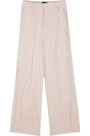 Giorgio Armani Creased twill straight trousers