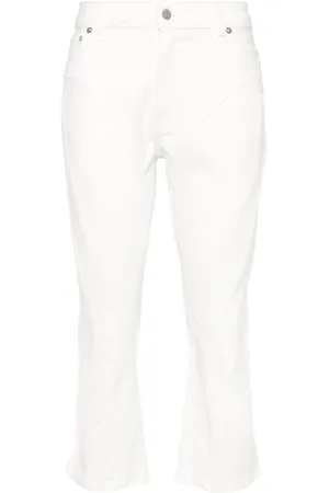 MUGLER High-rise cropped jeans