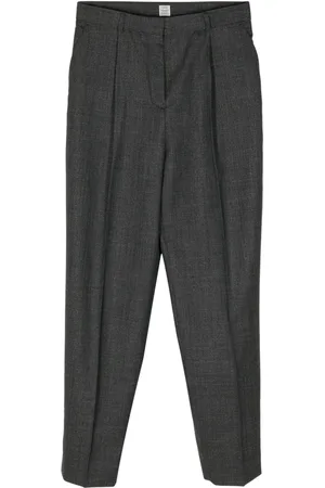 Totême Mélange-effect tailored trousers
