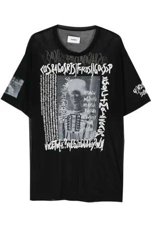 DOUBLET Graphic-print semi-sheer T-shirt