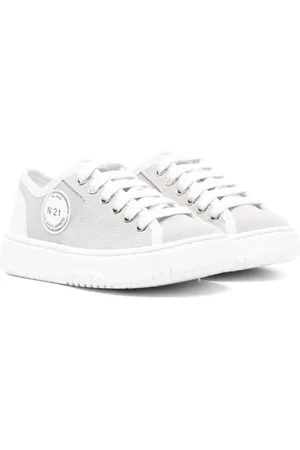 Nº21 Logo-patch suede sneakers