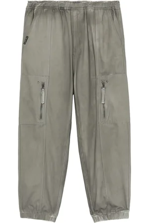 Izzue Tapered cotton trousers