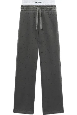 Halfboy Layered wide-leg track pants