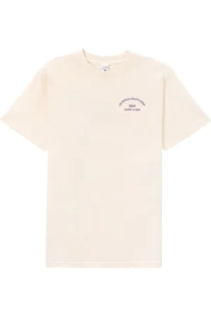 Sporty & Rich Slogan-print cotton T-shirt