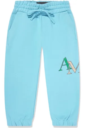 AMIRI Staggered Scribble cotton track pants
