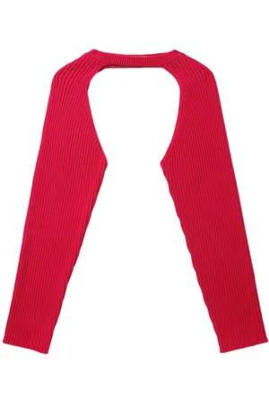 Helmut Lang Cut-out ribbed-knit jumper
