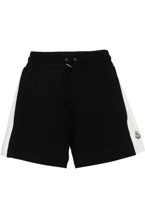 Moncler Logo-appliqué striped shorts