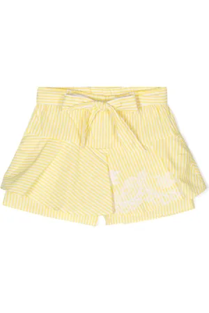 ERMANNO SCERVINO Layered-design striped shorts