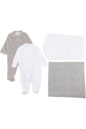 MARIE CHANTAL Long-sleeve cotton babygrow set