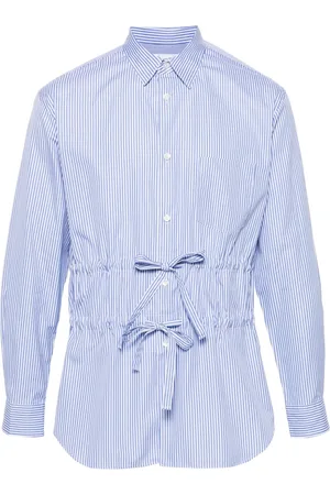 Comme des Garçons Drawstring-waist striped shirt