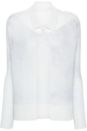 Issey Miyake Ombré plissé cardigan