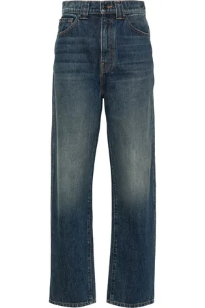 Khaite High-waisted straight-leg jeans