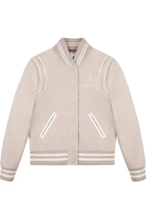 Sporty & Rich Logo-embroidered wool bomber jacket