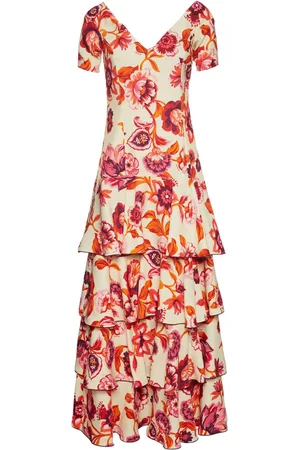 La DoubleJ Flamenco tiered maxi dress