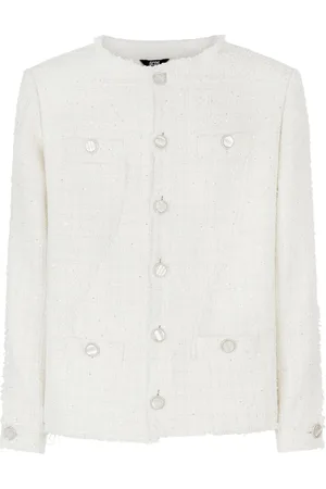 GCDS Sequin-embellished tweed jacket