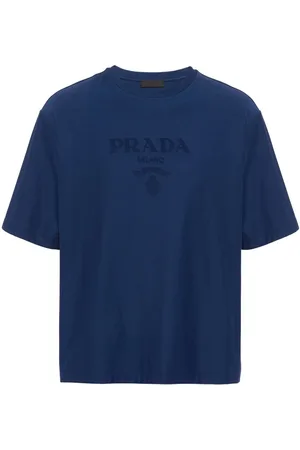 Prada Logo-appliqué technical cotton T-shirt