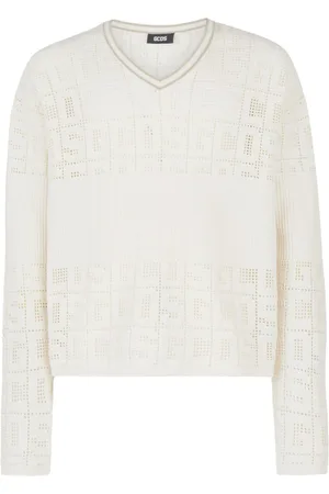 GCDS Monogram-macramé jumper