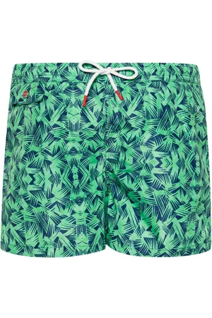 Kiton Graphic-print swim shorts