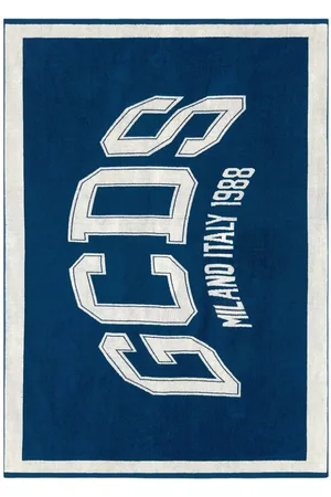 GCDS Logo-print cotton beach towel