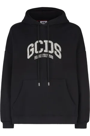 GCDS Logo-embellished cotton hoodie