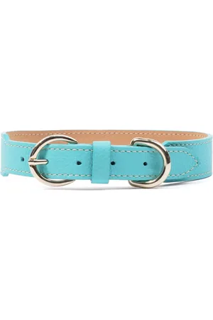 Sporty & Rich Double-buckled leather dog collar