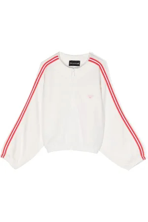 Emporio Armani Eagle-appliqué side-stripe jacket