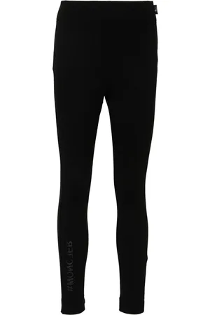 Moncler Rubberised-logo performance leggings