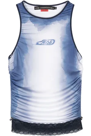 Andersson Bell Logo-print sleeveless top