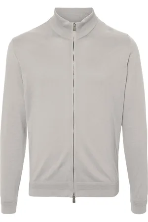 corneliani High-neck cotton cardigan