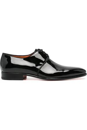 santoni Leather derby shoes