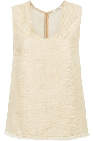By Malene Birger Debbia fringed tank top