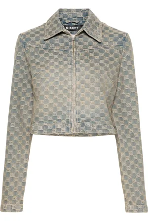 MISBHV Monogram-jacquard denim jacket