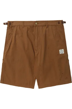 Izzue Logo-patch cotton shorts