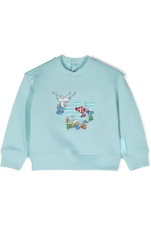 Emporio Armani X The Smurfs embroidered sweatshirt