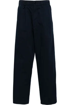 Chocoolate Pleat-detail cotton trousers