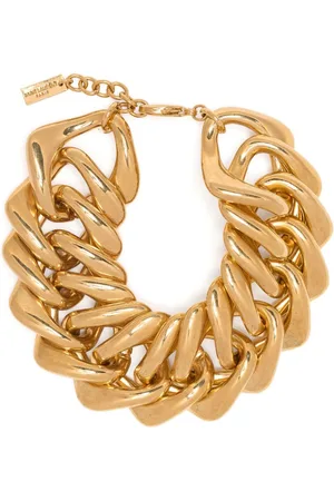 Saint Laurent Curb-chain chunky bracelet