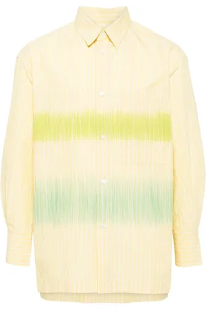 CROQUIS Stripe-pattern cotton-blend shirt