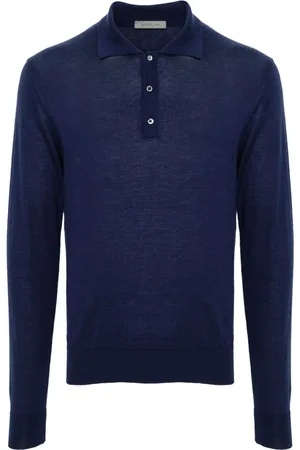 corneliani Fine-knit polo shirt
