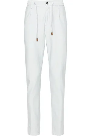 ELEVENTY Drawstring-waist tapered trousers