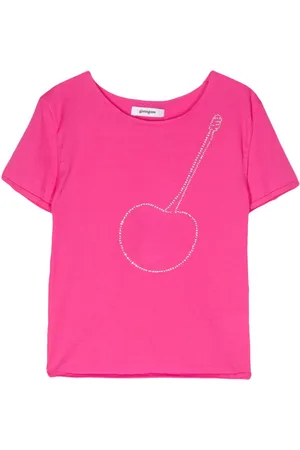 Gimaguas Cherry rhinestone-embellished T-shirt