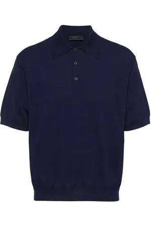 Prada Drop-shoulder cotton polo shirt