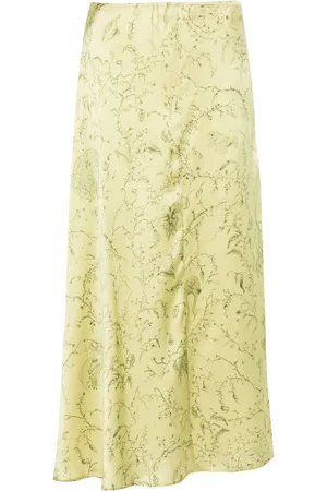 Fabiana Filippi Botanical-print midi skirt